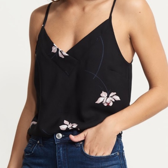 Dynamite - V-Neck Satin Floral Cami - Picture 1 of 1